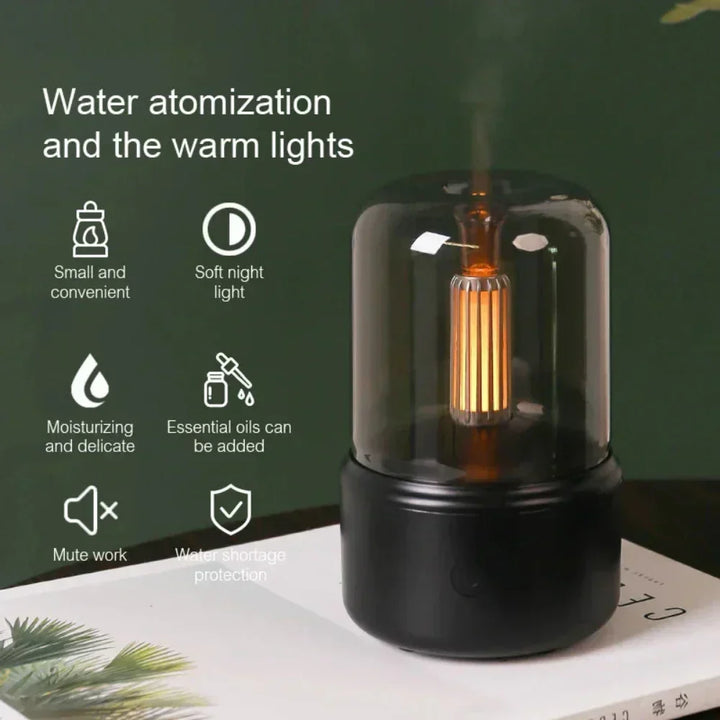 Aromin – Bärbar Mini Aroma Diffuser med Nattljus