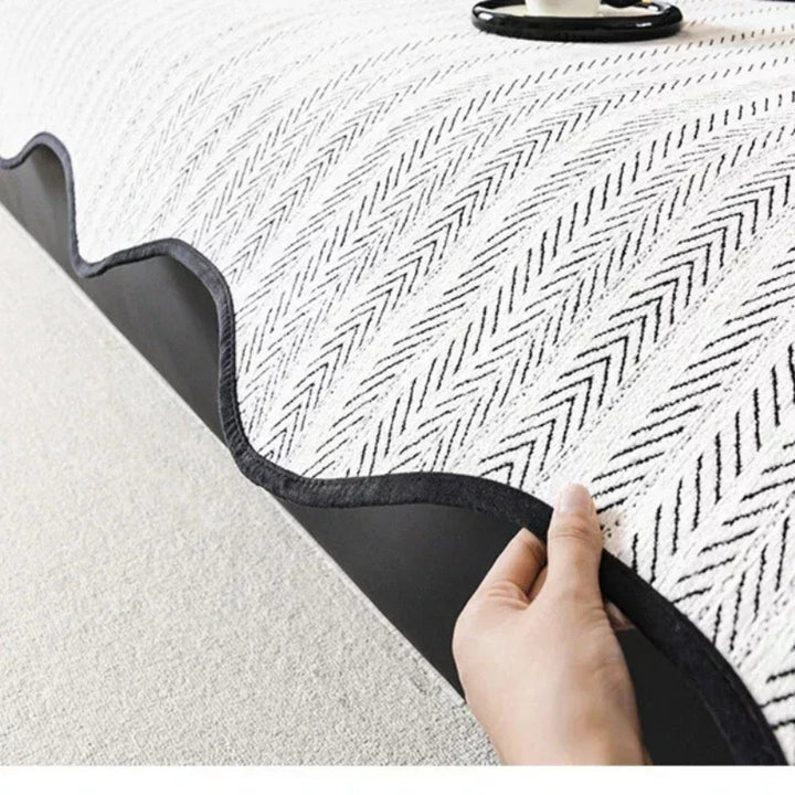 Aurivelle Herringbone Scallop Edge Sofföverdrag