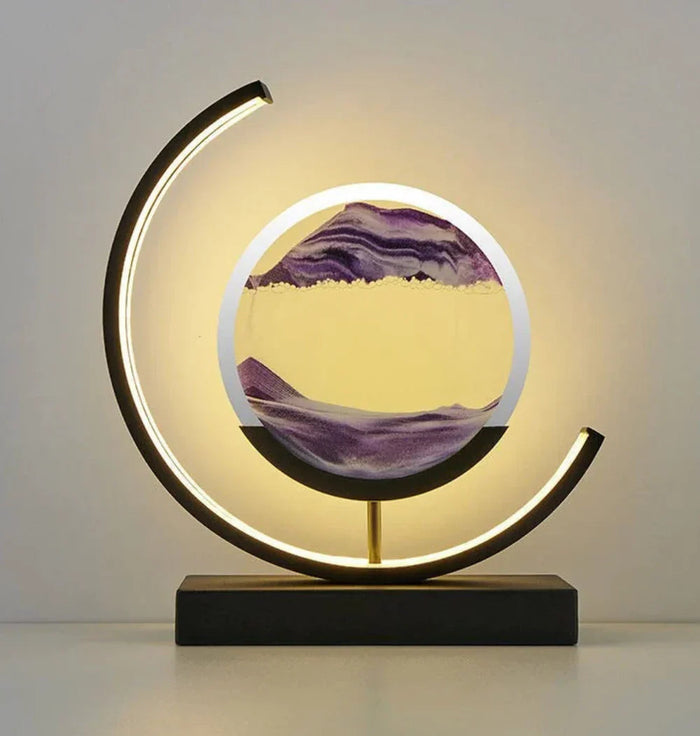 Balance Sand Art Lamp | Bästa Lava Lampor-Inspirerad Rymdlampa, Cool LED Nattljus för Avkopplande Sovrum & Vardagsrum Dekor