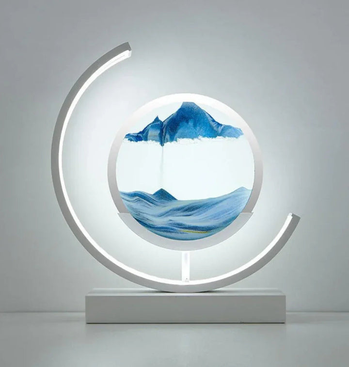 Balance Sand Art Lamp | Bästa Lava Lampor-Inspirerad Rymdlampa, Cool LED Nattljus för Avkopplande Sovrum &amp; Vardagsrum Dekor