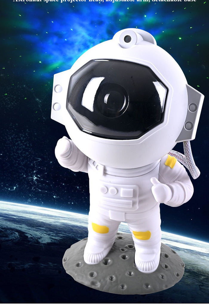 Varuvika Astronautprojektor med nebulosa, stjärnor och timer