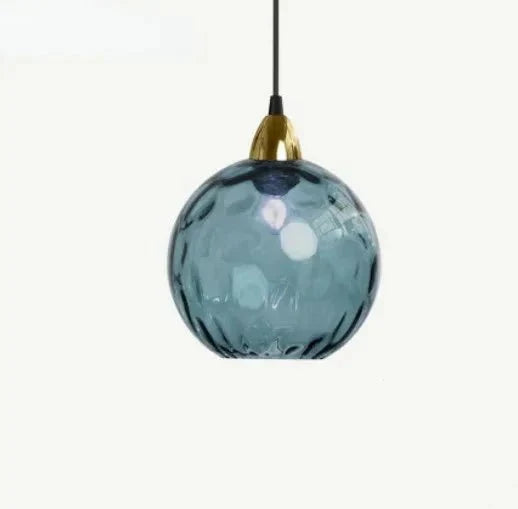 Glasora Pendellampa - Transparent Glasboll med LED-belysning