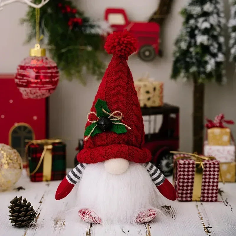Jul Gnom Dekoration | LED Nattlampa | Varm Glöd Julprydnad