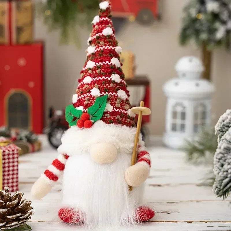 Jul Gnom Dekoration | LED Nattlampa | Varm Glöd Julprydnad