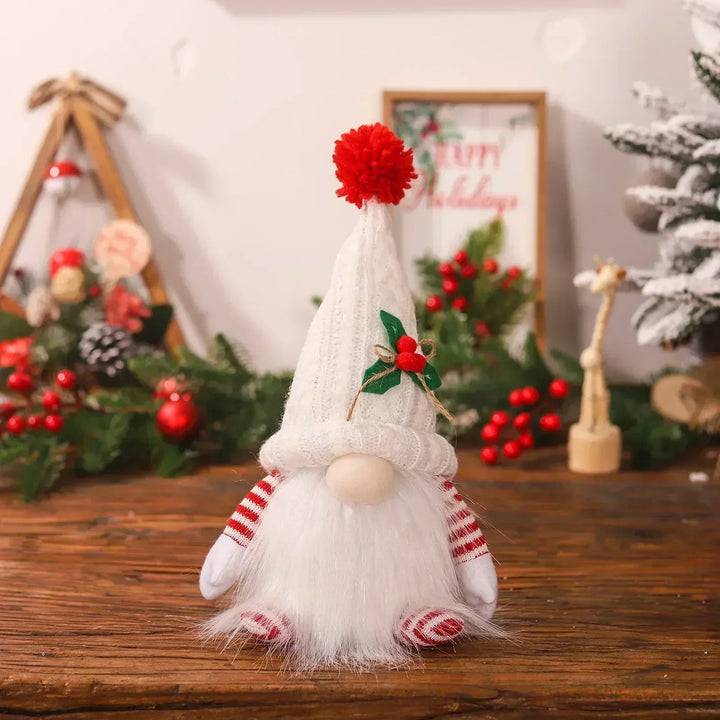 Jul Gnom Dekoration | LED Nattlampa | Varm Glöd Julprydnad