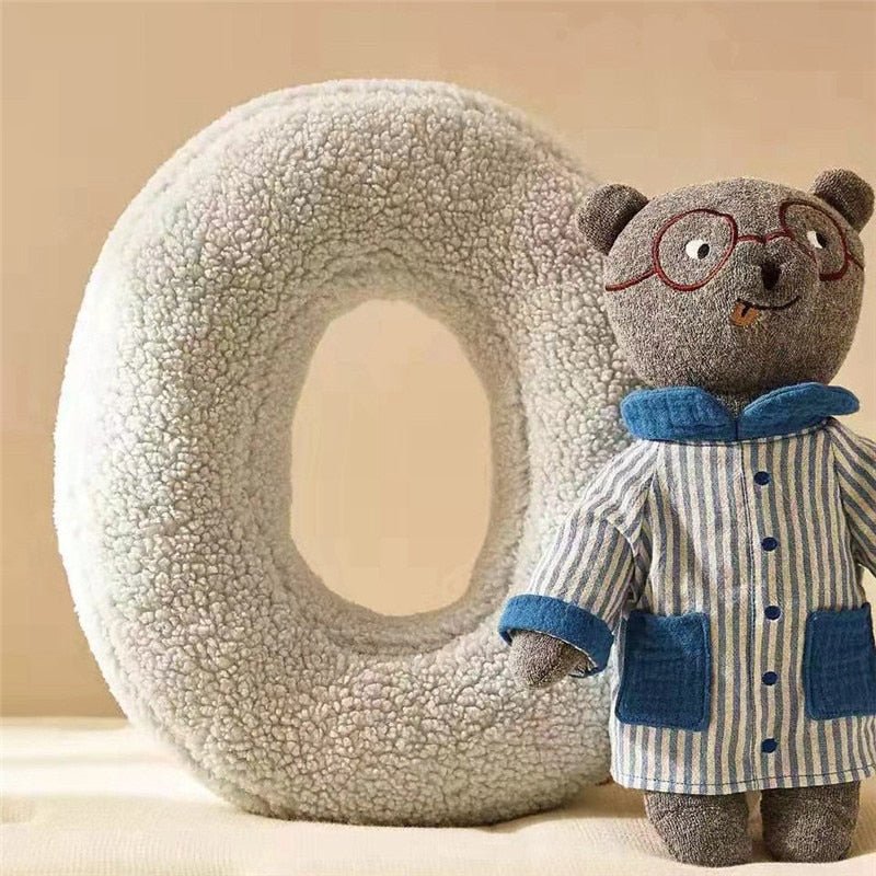 PlushLetter Kudde - Mjuk Bokstavskudde för Sovrum och Barnrum