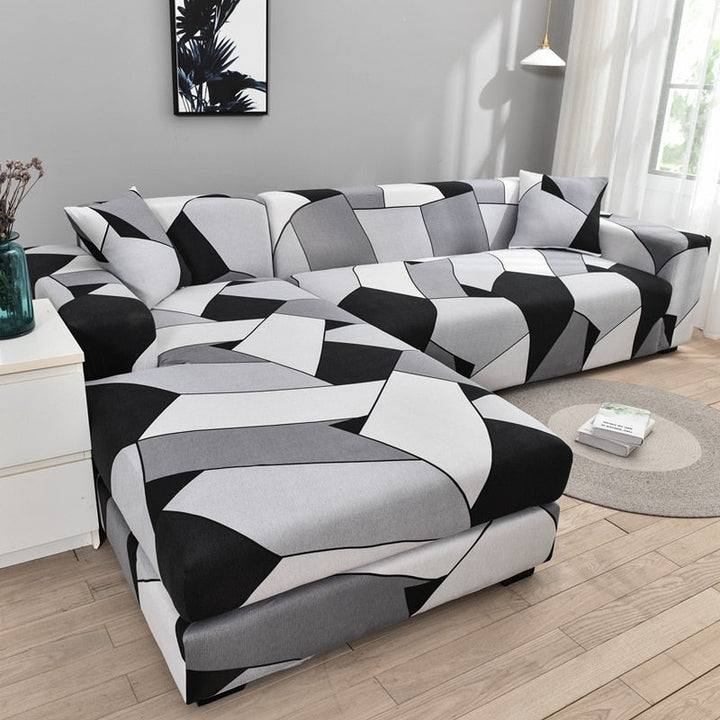 Modern halkfri färgglad elastisk sofföverdrag