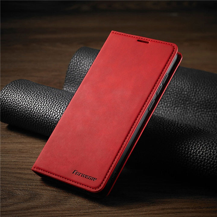 Huawei Fodral: Magnetisk Läderväska för Stilig Skydd