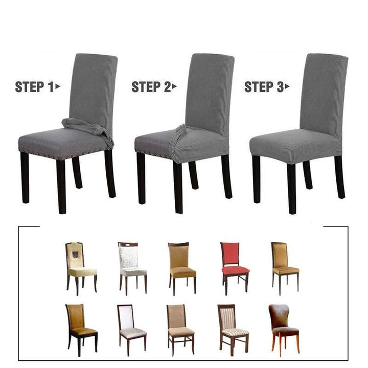 Stolsöverdrag - Coverly - Stretchiga - Eleganta (2 stycken)