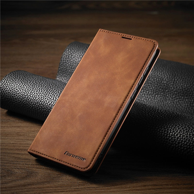 Huawei Fodral: Magnetisk Läderväska för Stilig Skydd