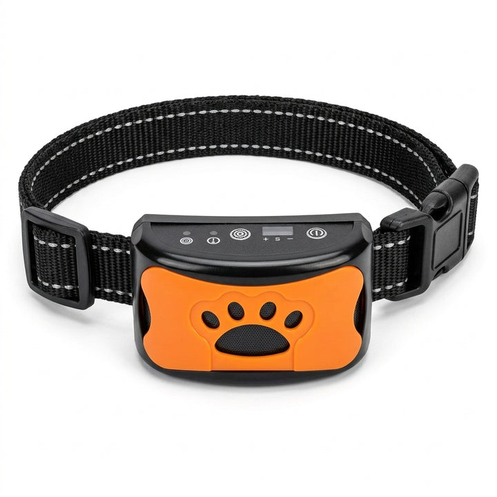 Intelligent anti-bark hundhalsband med ljudvågsteknologi och justerbar passform