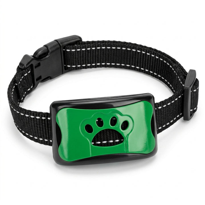 Intelligent anti-bark hundhalsband med ljudvågsteknologi och justerbar passform