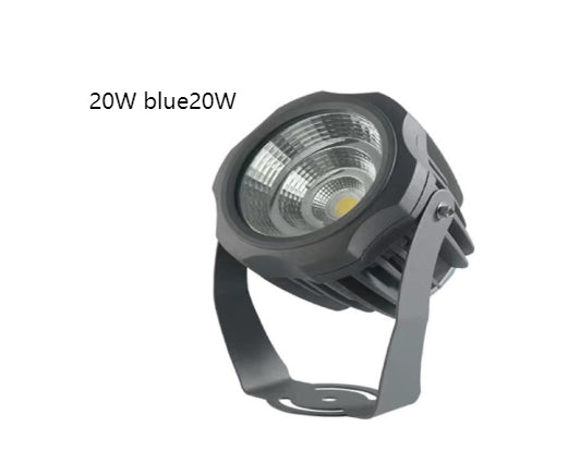 LED Flodljus COB Utomhus Vattentålig Spotlight Reklamljus Trädgårdslampa, färg: 30W 4 färgval 1