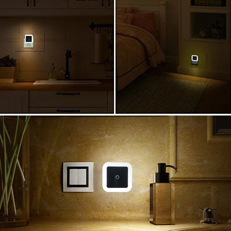 Set med 2 Barnens Nattlampor med Rörelsesensor - GlowGuard |