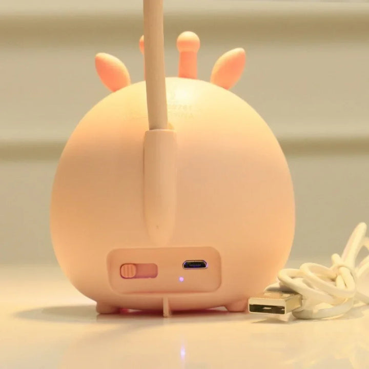 Barnens Lampa för Läsning med Ögonskydd och USB Nattljus - BrightBuddy |