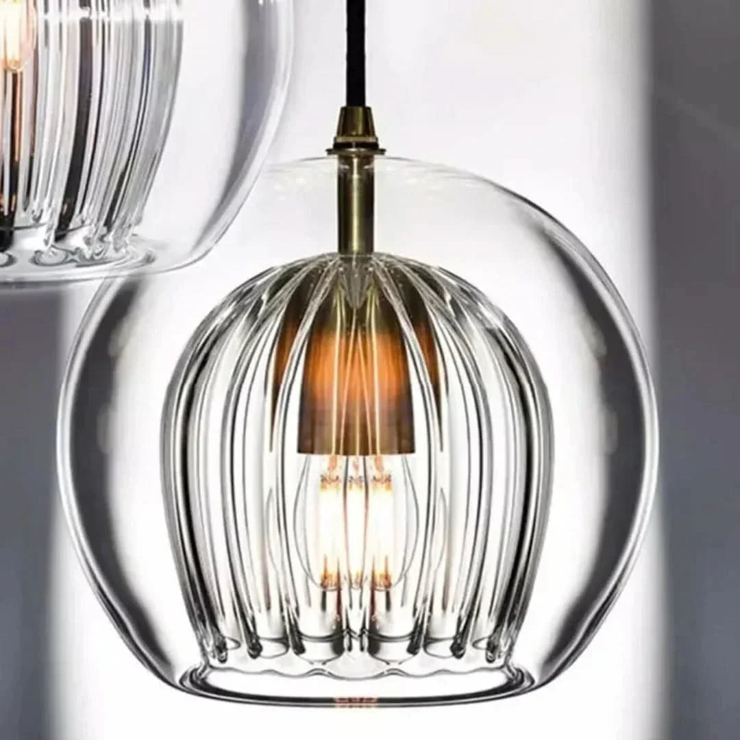 TimberGlow - Modern Glaspendel