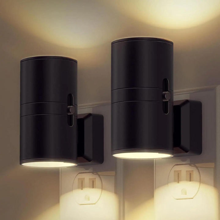Dimmbar Plug-In Nattlampa med Rörelsesensor - LED-lampa för Sovrum, Korridorer och Trappor