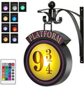 Harry Potter 9 3/4 Figur Nattlampa LED Magiska Vägglampor Plattform Hogwarts 3D Lampa Harrys Rumsinredning Barns Födelsedagspresent