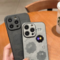 Söt Monster Stötbeständig Läder iPhone Fodral