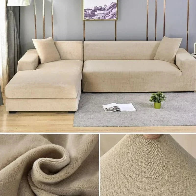 PlushFit - Högkvalitativa Sofföverdrag i Stretchsammet