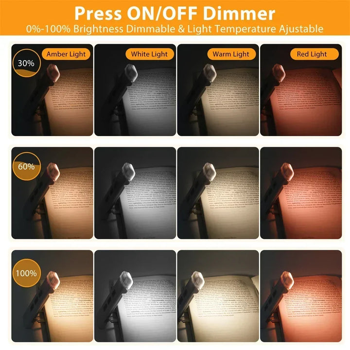 Klipp-på Bokmärke Lampa med Timer