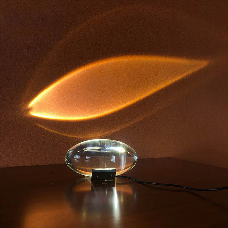 Kristall Solnedgång Himmel Bordslampa