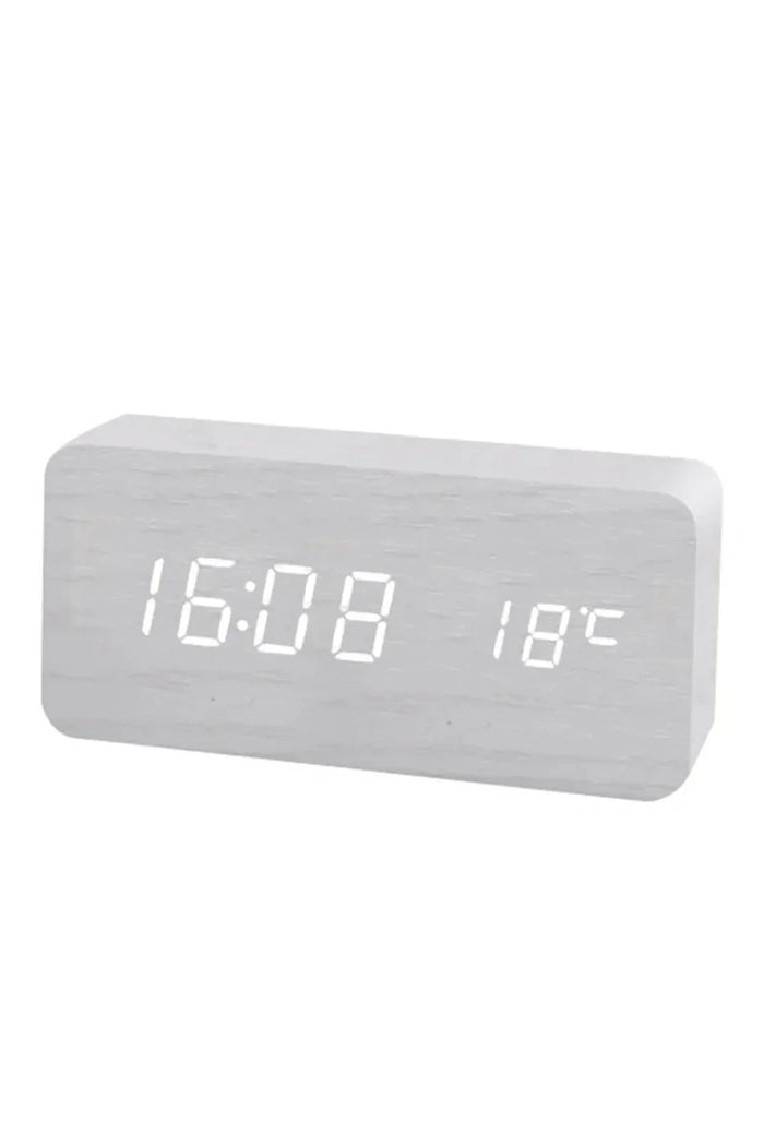 Trä LED Digital Klocka