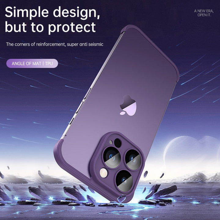 Stötsäker Hörnpad Mjuk Silikon iPhone Fodral