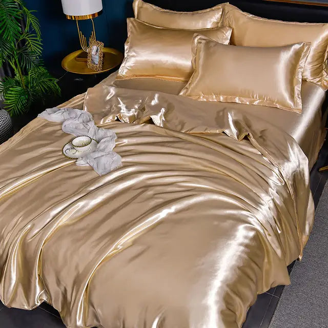 SatinLuxe Duvet Cover - Lyxigt Satin Duvet Täck för Ditt Sovrum