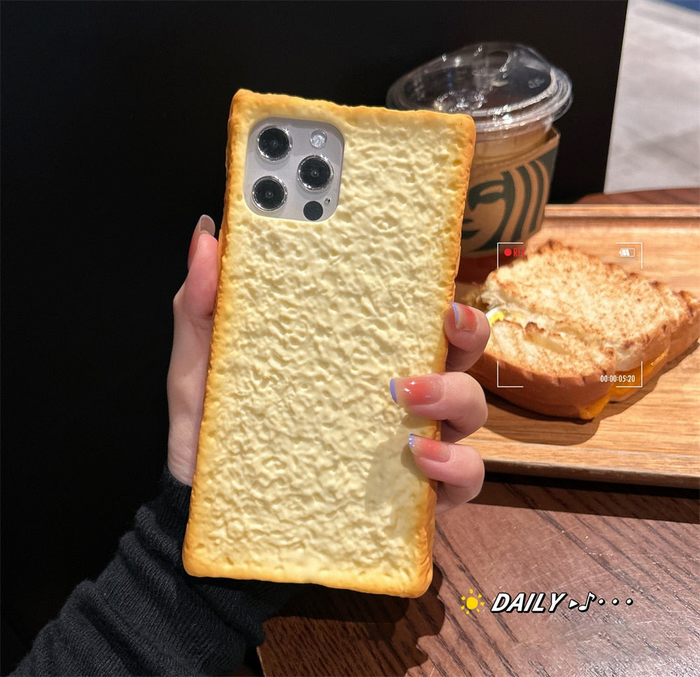 3D Smaskig Toast Skal för Mobiltelefon