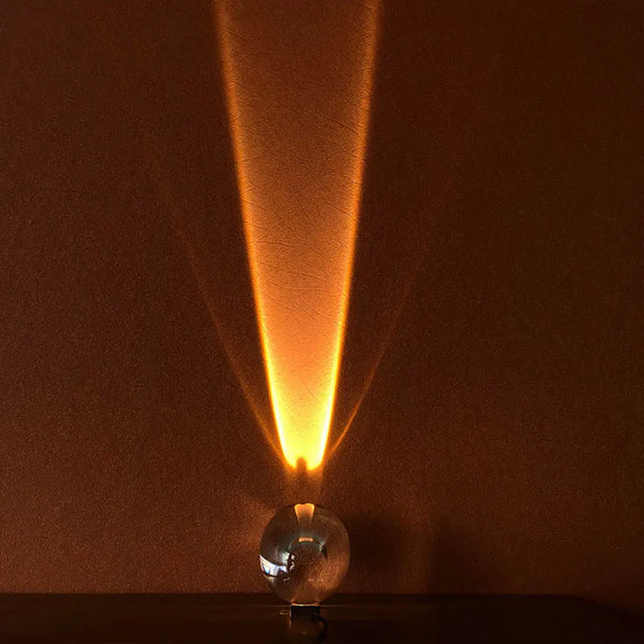 Kristall Solnedgång Himmel Bordslampa