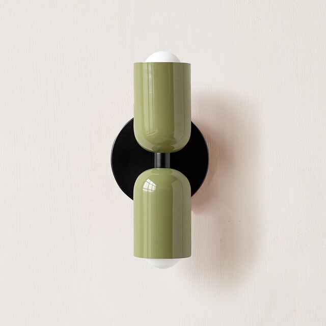 Krämfärgade Dubbelhuvud LED Vägglampor