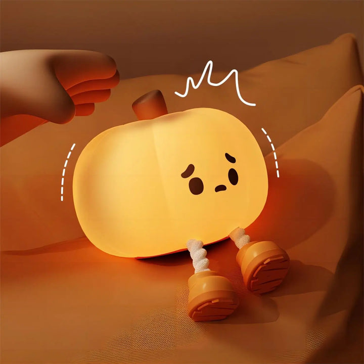 GlowPumpkin Lampa - Atmosfärisk Nattlampa med Varmt Sken