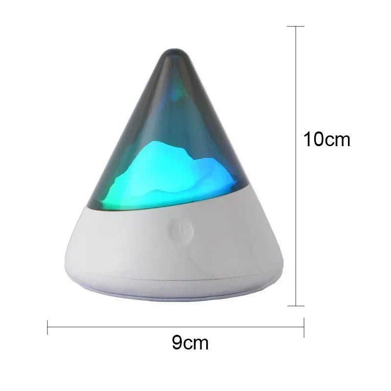 Trådlös LED Isberg Nattlampa – Modern Design för Avkopplande Belysning