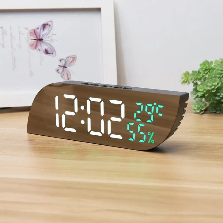 LED Digital Väckarklocka med Dubbel Display &amp; Obegränsad Snooze