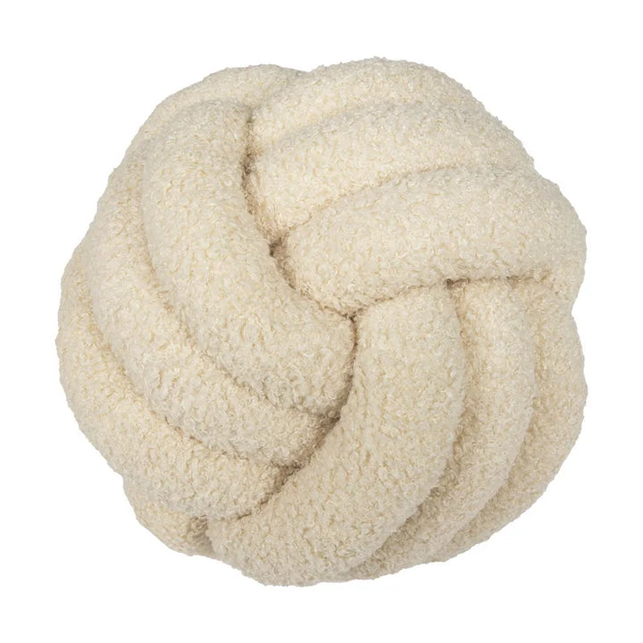 Kasta Kudde - Mysig - Handknuten Boll - Fårskinn