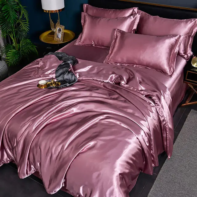 SatinLuxe Duvet Cover - Lyxigt Satin Duvet Täck för Ditt Sovrum