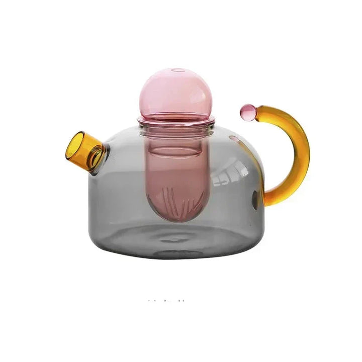 Kontrastfärgad Glas Te-set