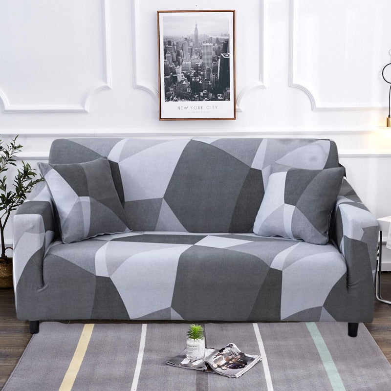 Modern halkfri färgglad elastisk sofföverdrag |