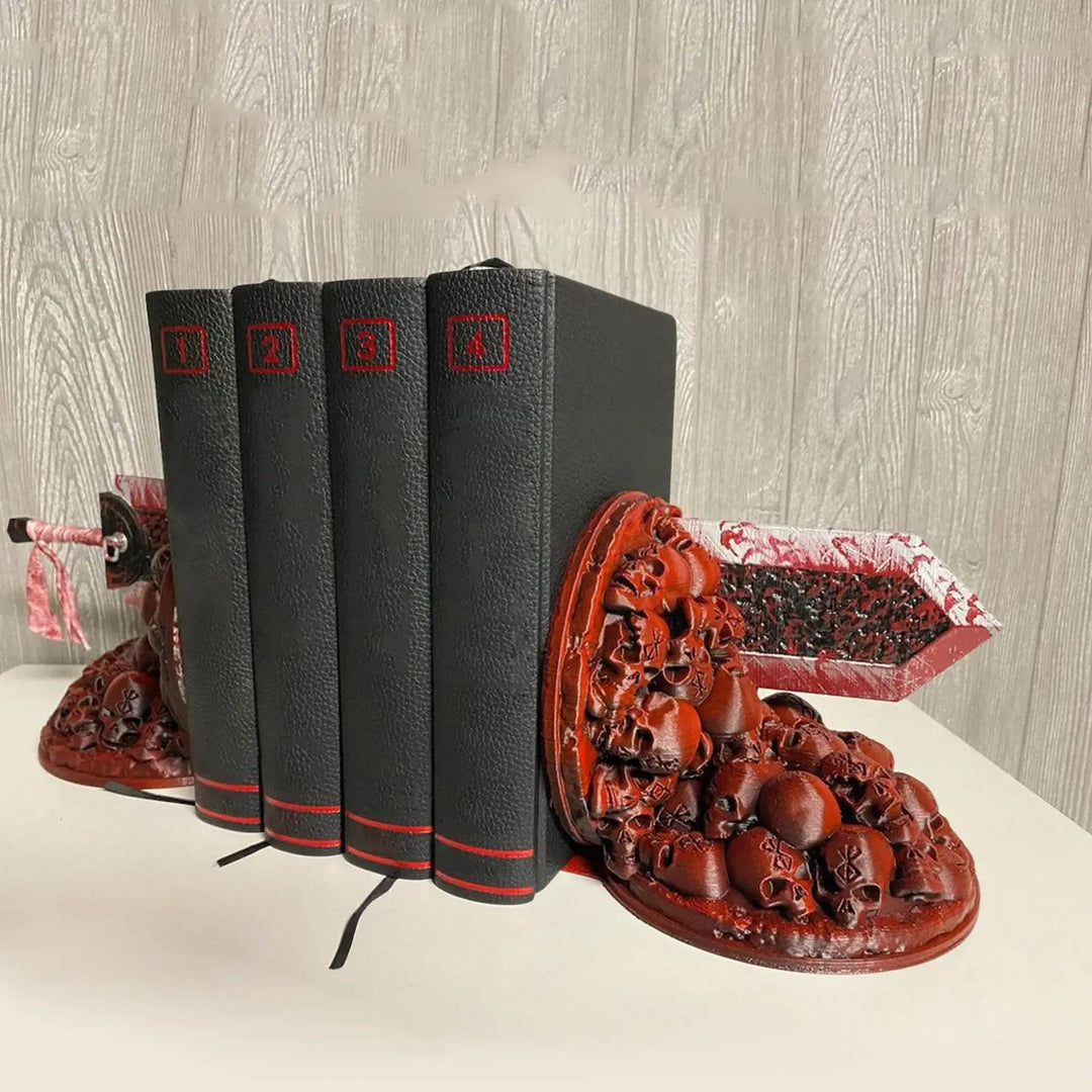 Berserk Bokstöd Rasande Bokstöd Drakjägare Resin Hantverk Studie Konst Dekorativt Ornament Hem Skriva Bord Bokhylla T4z7