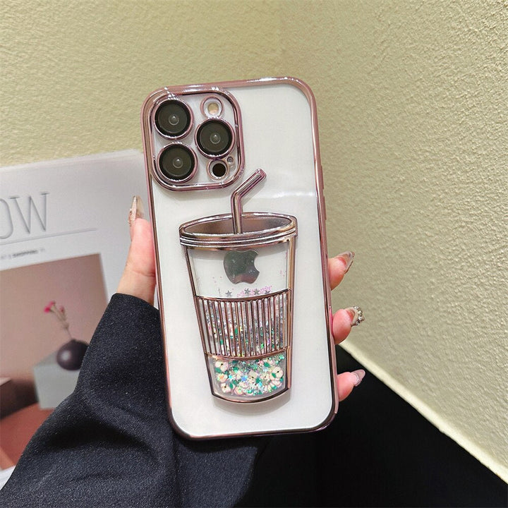Glitter Stjärna Drinkmugg iPhone Fodral