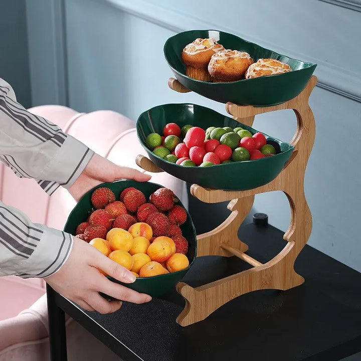 FruitTriad | Tre-nivå fruktskål i plast