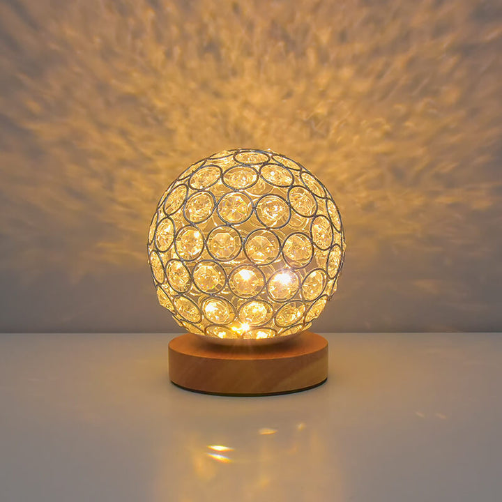 Modern Minimalist Rund USB-laddningsbar LED-bordslampa