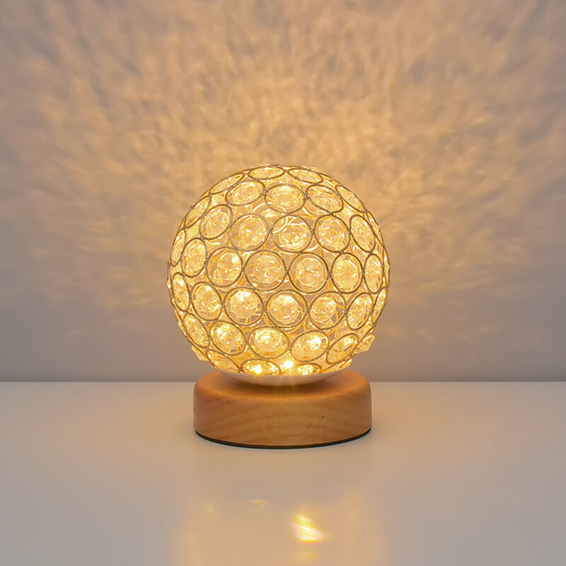 Modern Minimalistisk Rund USB Uppladdningsbar LED Nattlampa Bordslampa