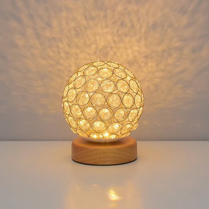 Modern Minimalist Rund USB-laddningsbar LED-bordslampa