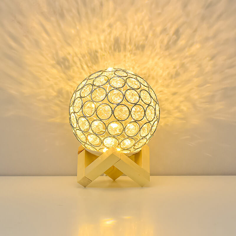 Modern Minimalist Rund USB-laddningsbar LED-bordslampa