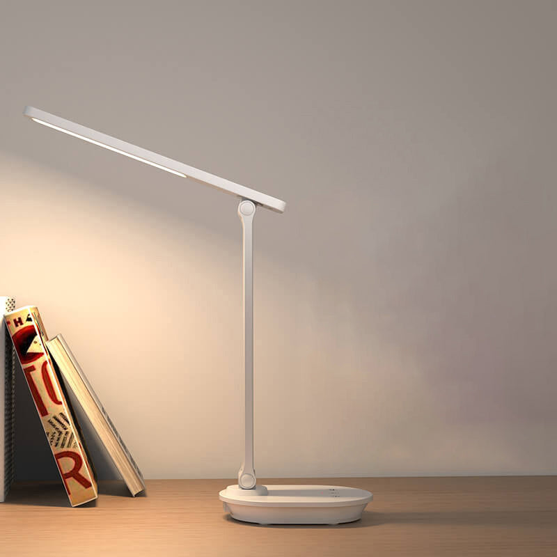 Modern dubbel vikbar ögonvård trådlös uppladdningsbar LED skrivbordslampa