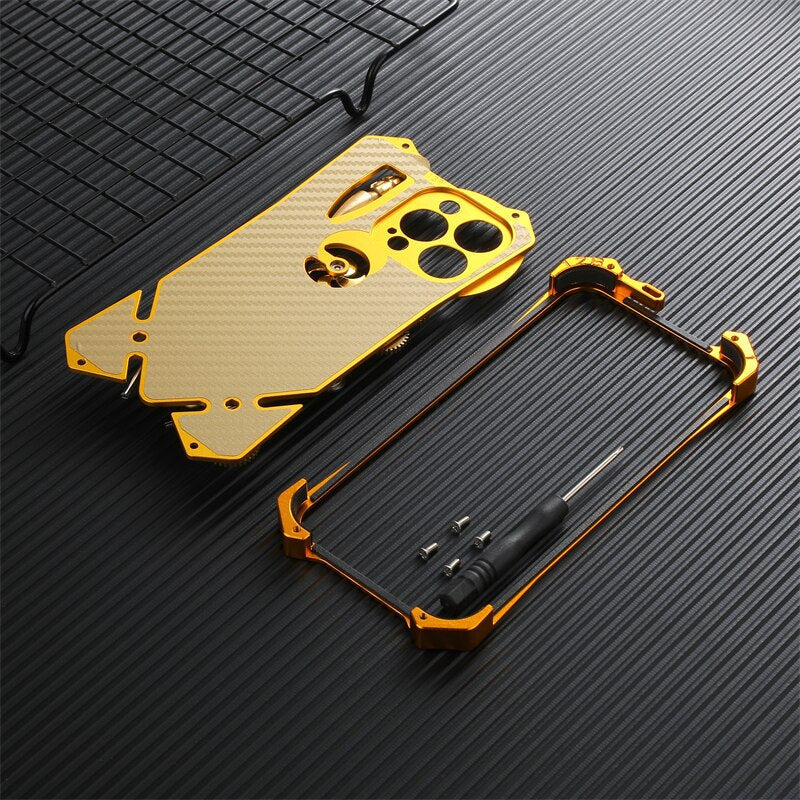 Mechanic Skull Cyberpunk Stil iPhone-fodral