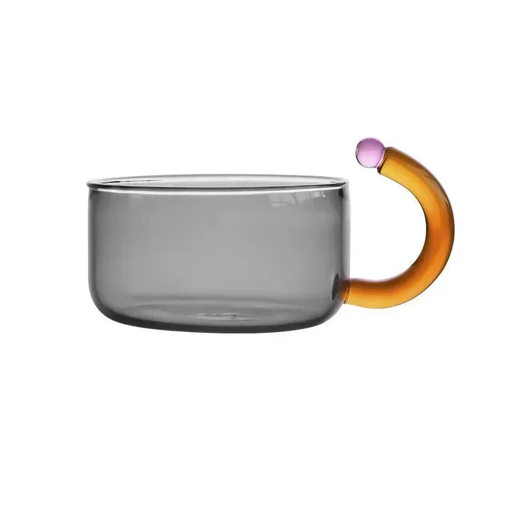 Kontrastfärgad Glas Te-set