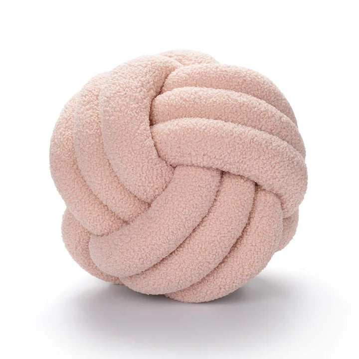 Kastkudde - Mysig - Handknuten Boll - Fårskinn